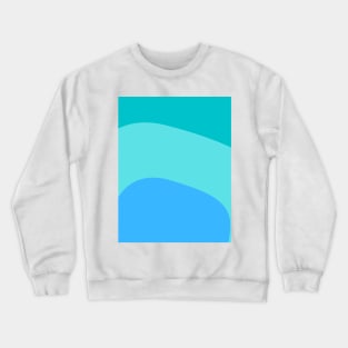 Boho blue oval pattern Crewneck Sweatshirt